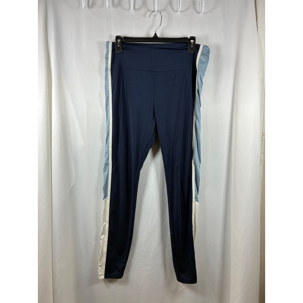 Lou & Grey Navy Blue Colorblock High Waisted Active‎ Leggings Womens Large